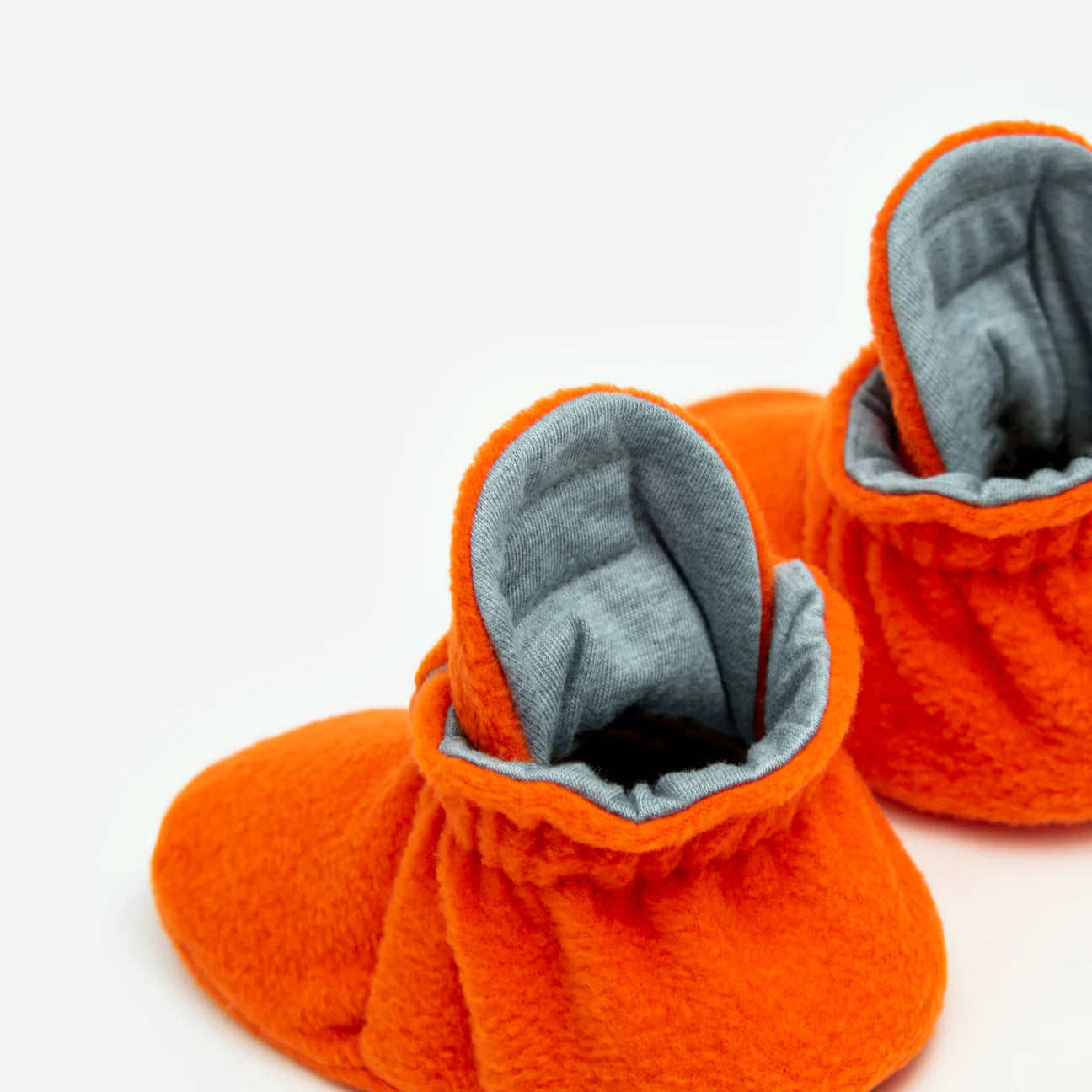 Fleece Booties - orange