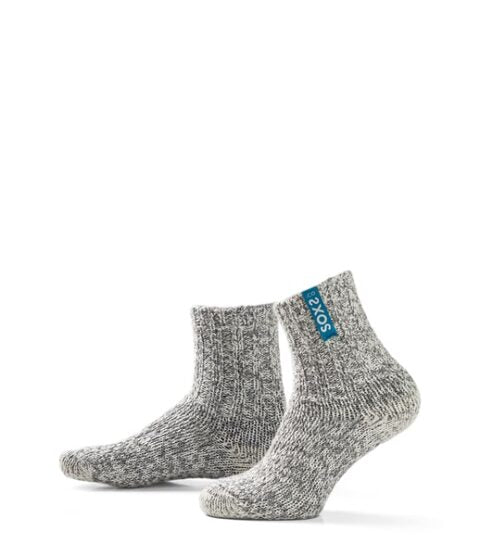 Stoppersocken aus Wolle - blue surf