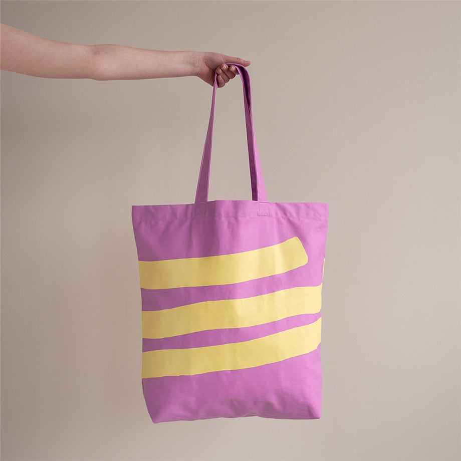 Stofftasche - purple yellow