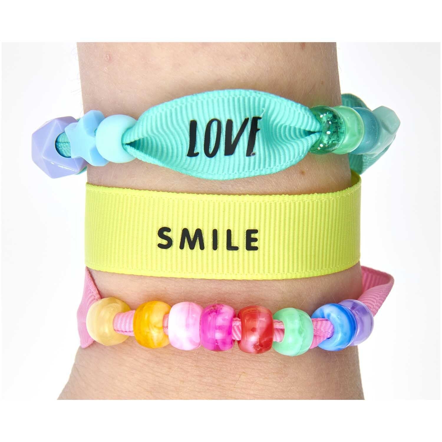 Rico Design - PONII Beads Ripsband Armbänder Regenbogen