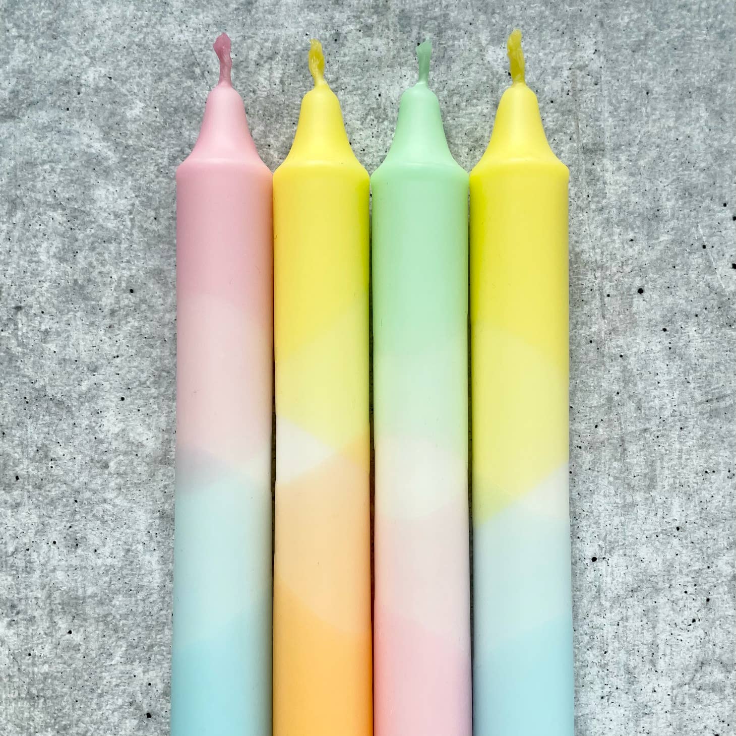 Dip Dye Kerzen - unterschiedliche Farben