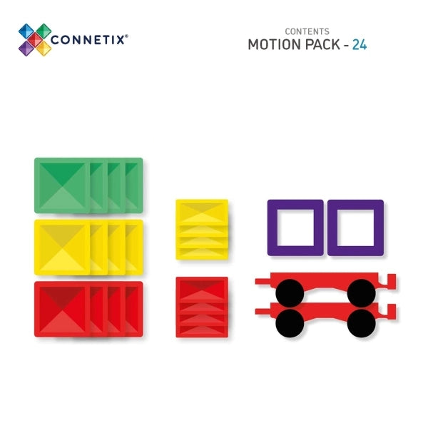 Connetix Magnetbausteine - Rainbow Motion Pack 24 Teile