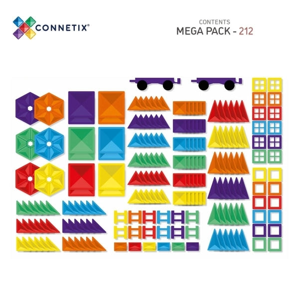 Connetix Magnetbausteine - Rainbow Mega Pack 212 Teile