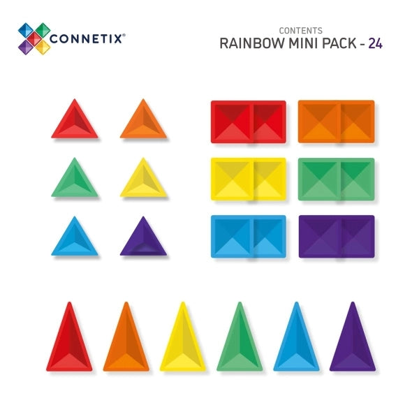 Connetix Magnetbausteine - Rainbow Mini Pack 24 Teile