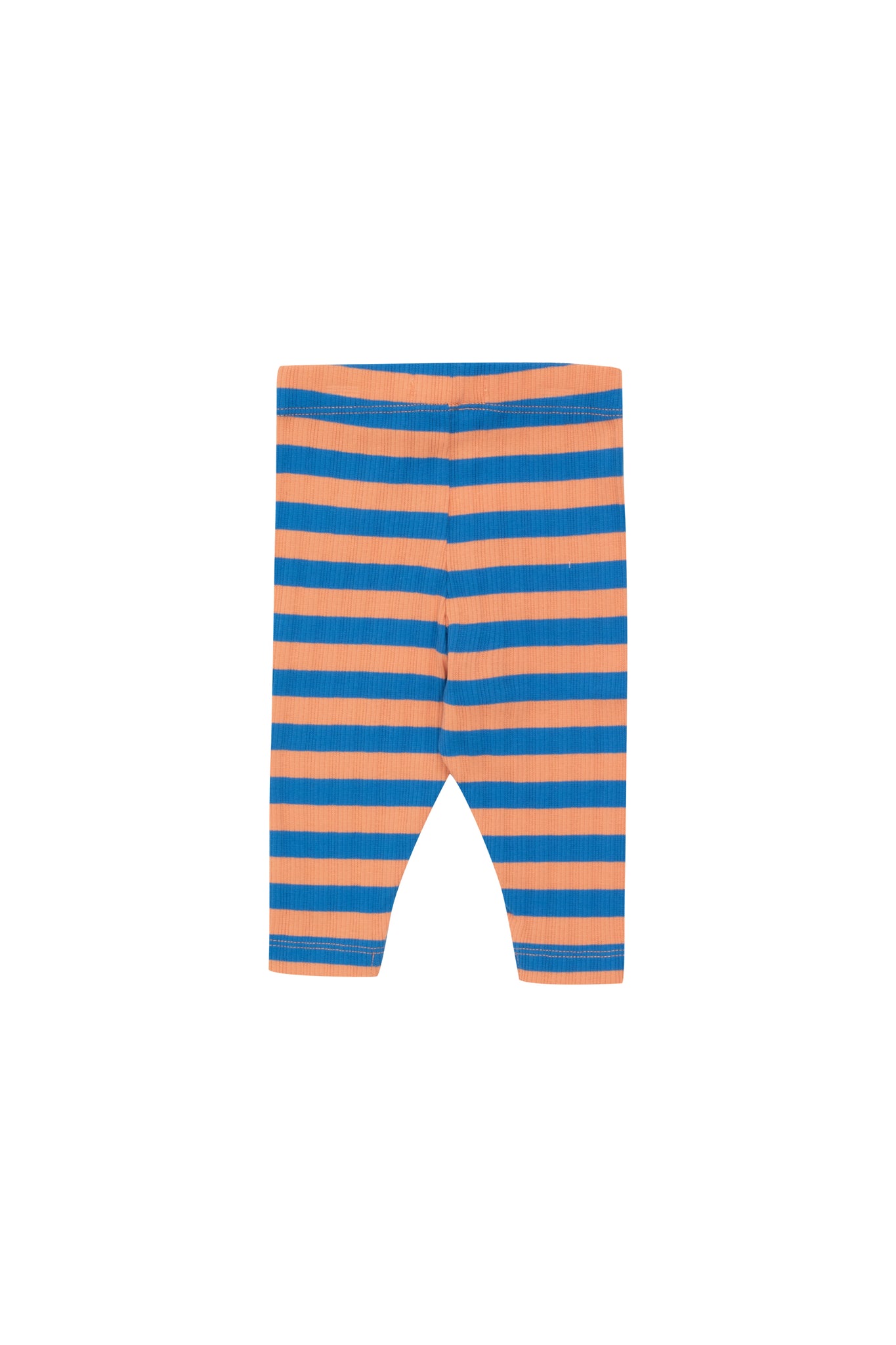 Babyleggings - Streifen helles rost/blau