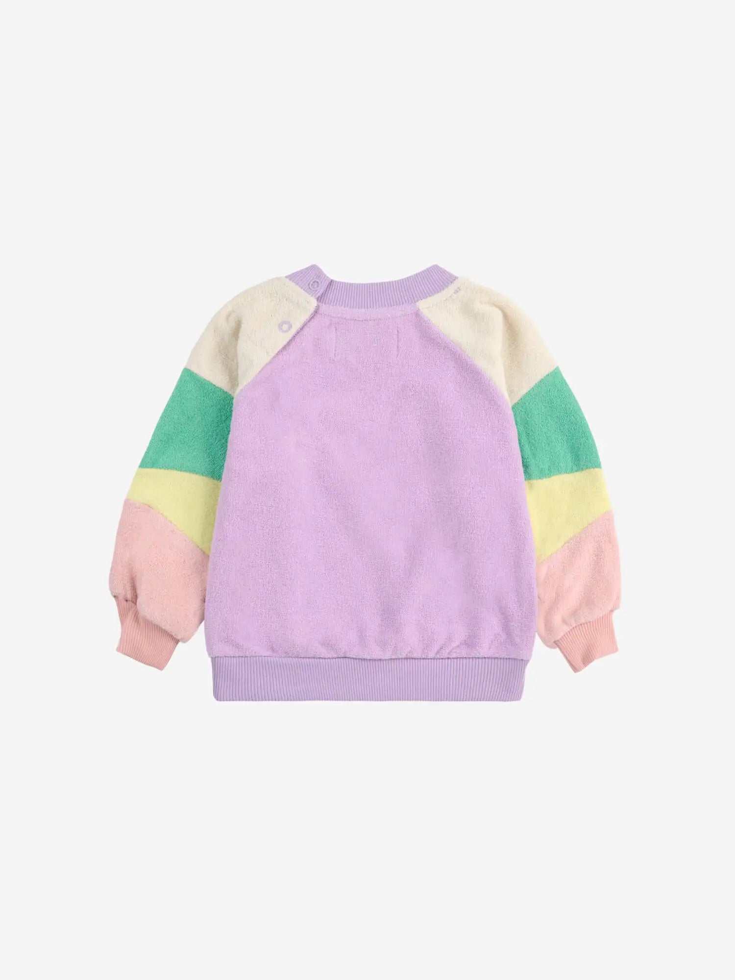 Bobo Choses Baby - Lila Color Block terry cloth sweatshirt