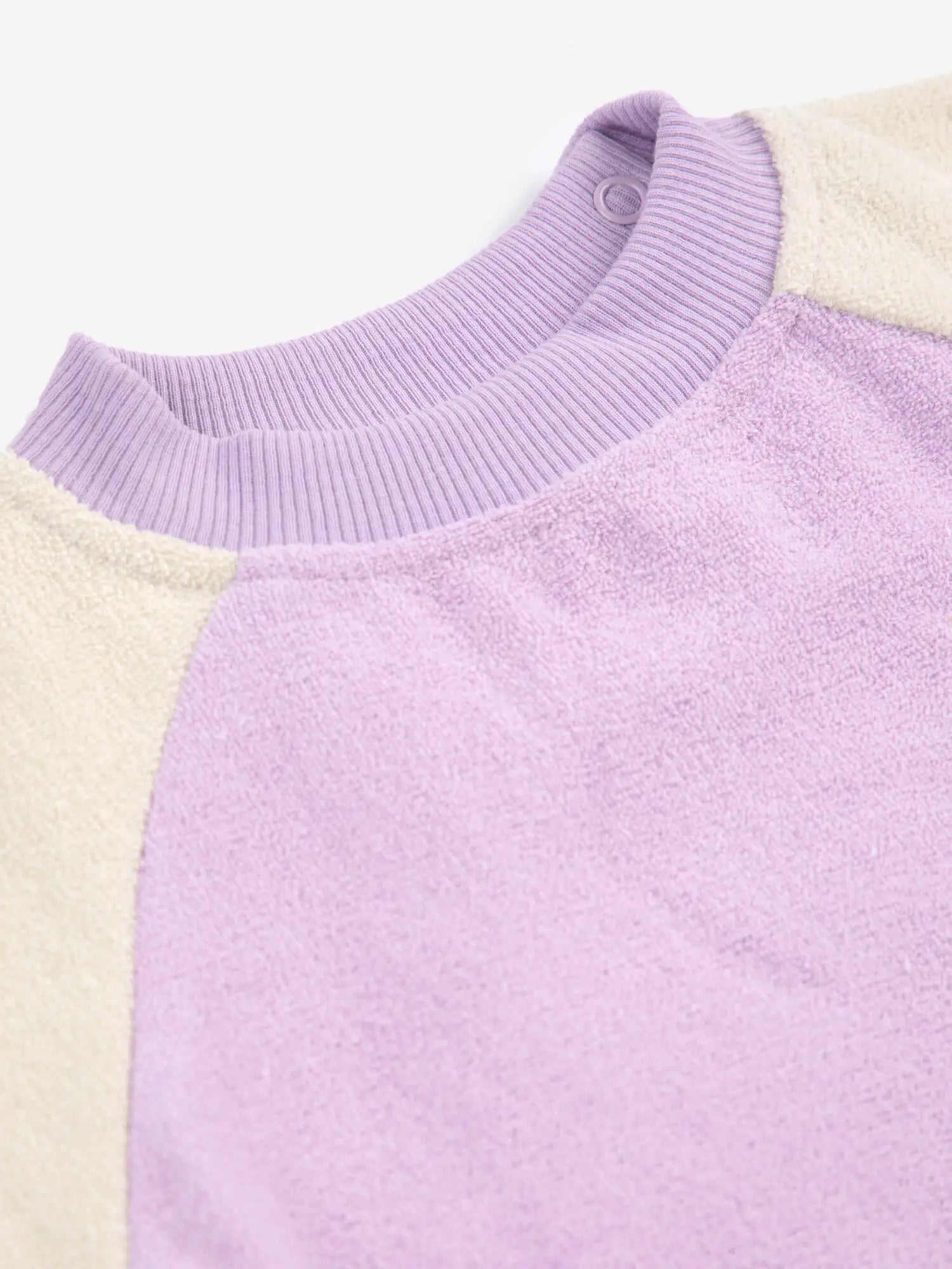 Bobo Choses Baby - Lila Color Block terry cloth sweatshirt