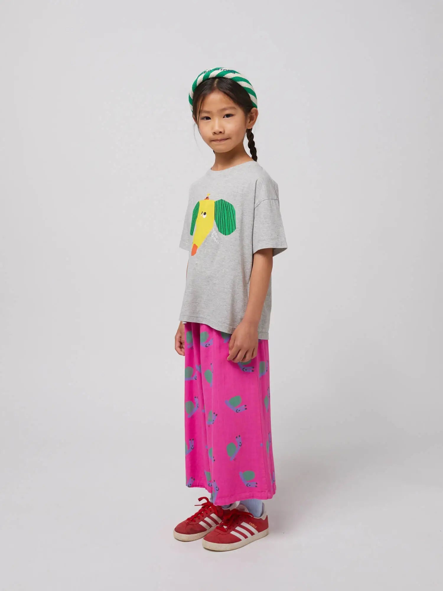 Bobo Choses - Funny Snail all over woven culotte pants