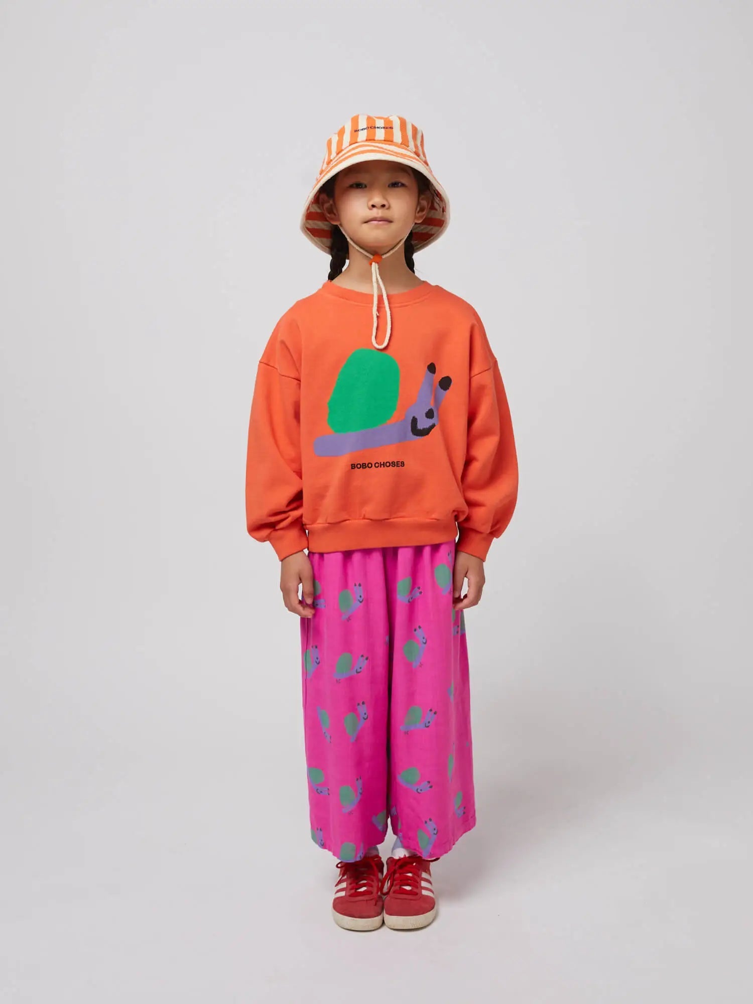 Bobo Choses - Funny Snail all over woven culotte pants