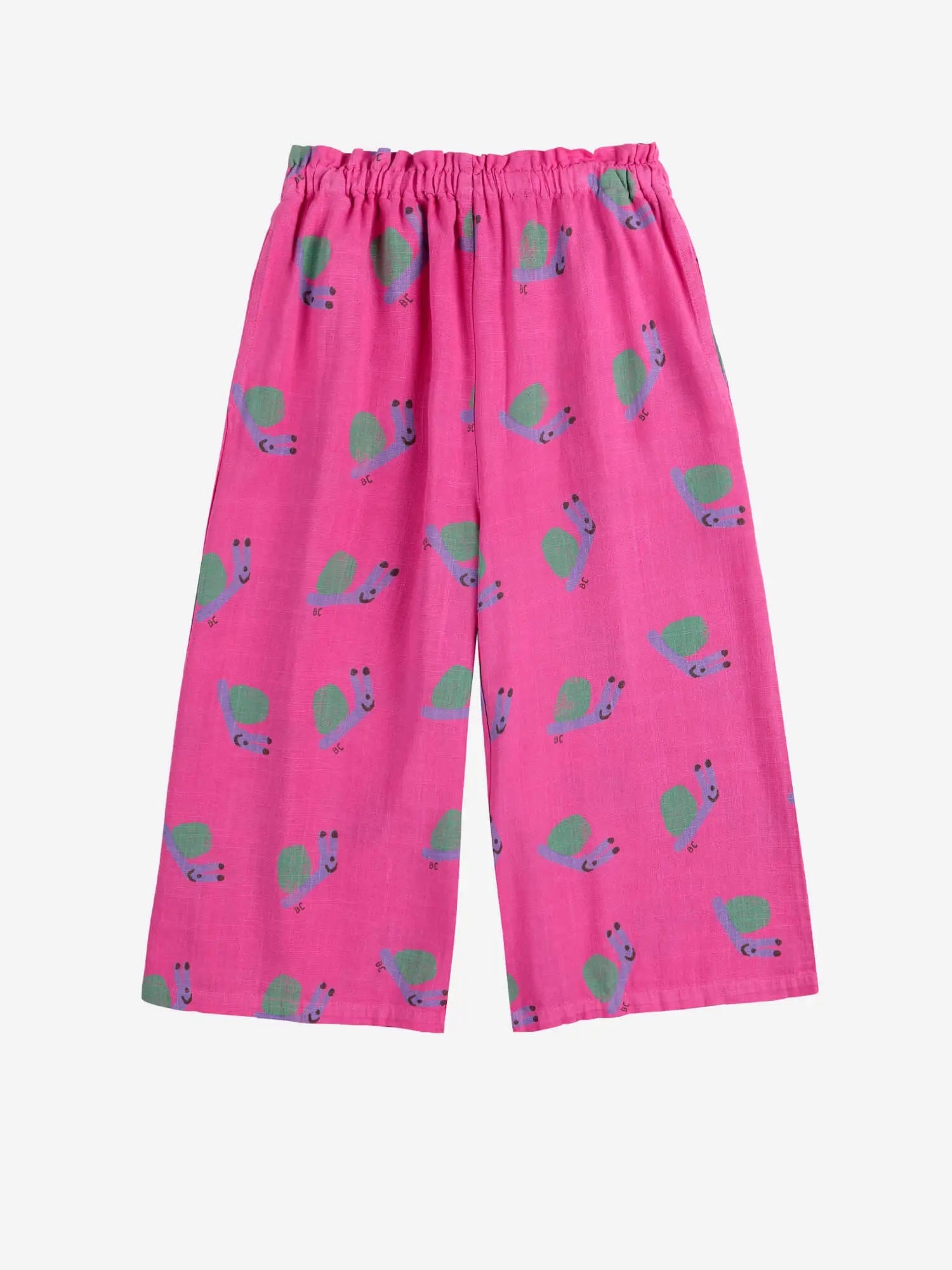 Bobo Choses - Funny Snail all over woven culotte pants