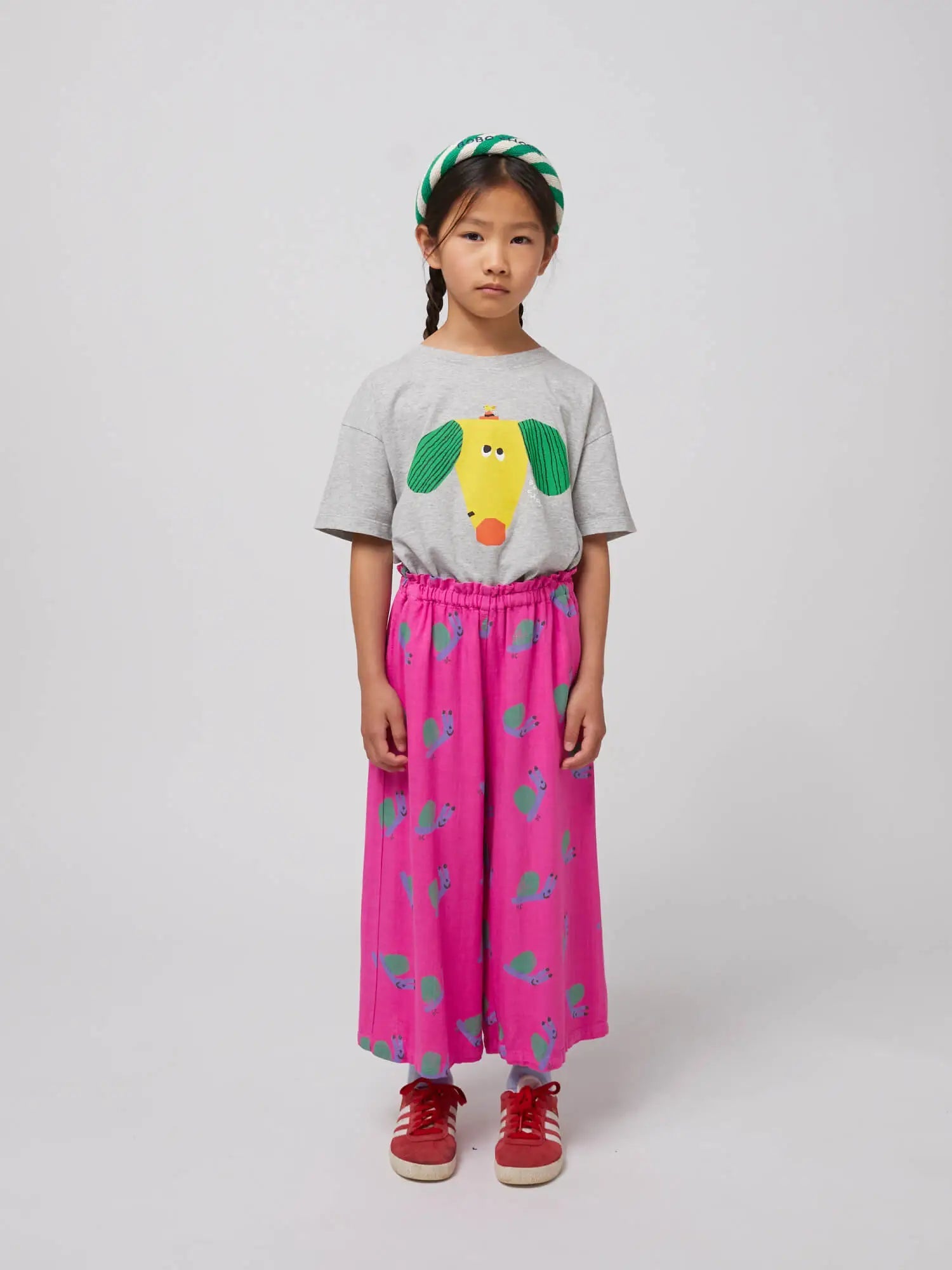 Bobo Choses - Funny Snail all over woven culotte pants