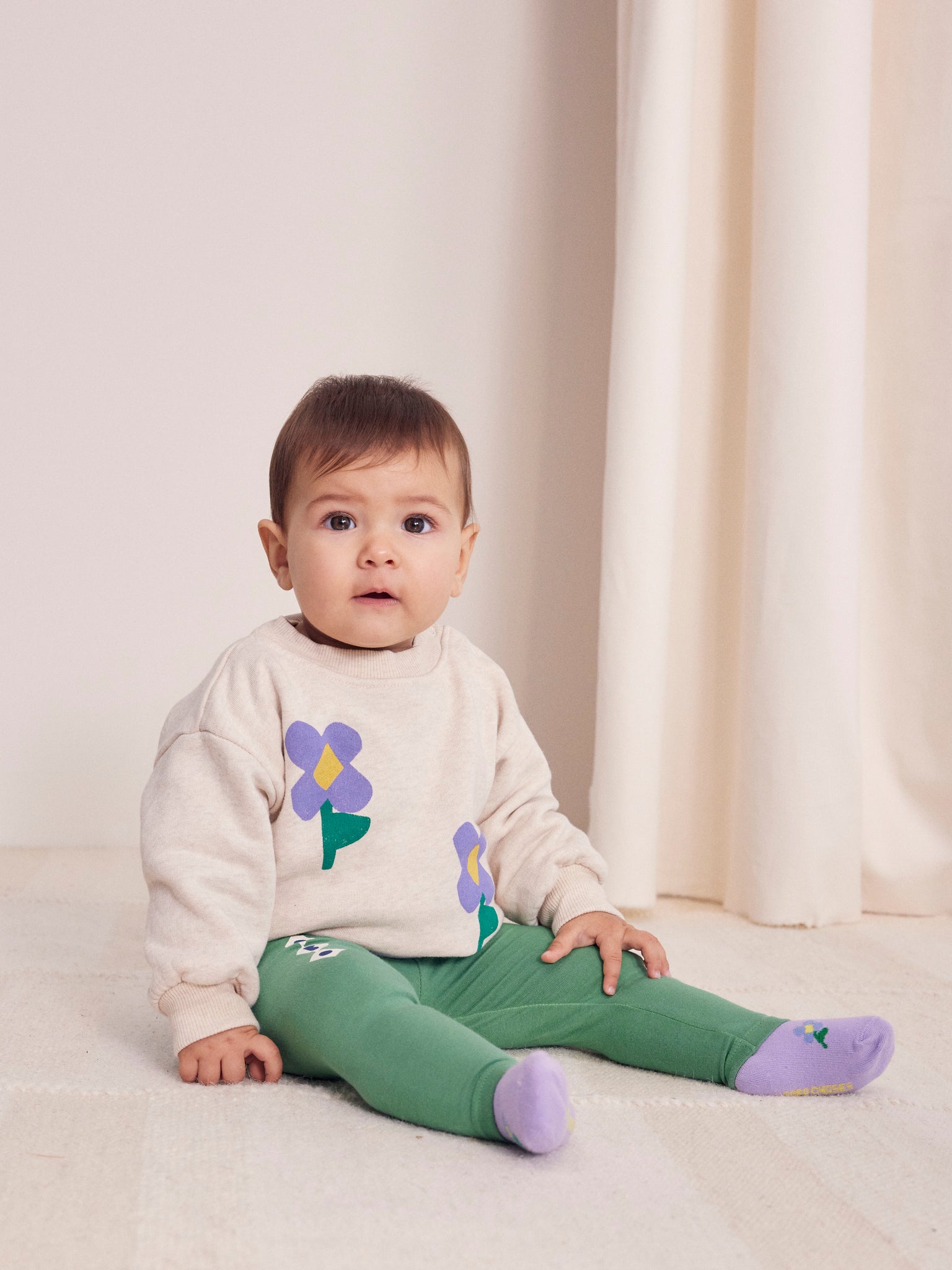 Bobo Choses Baby - Pansy Flower Sweatshirt