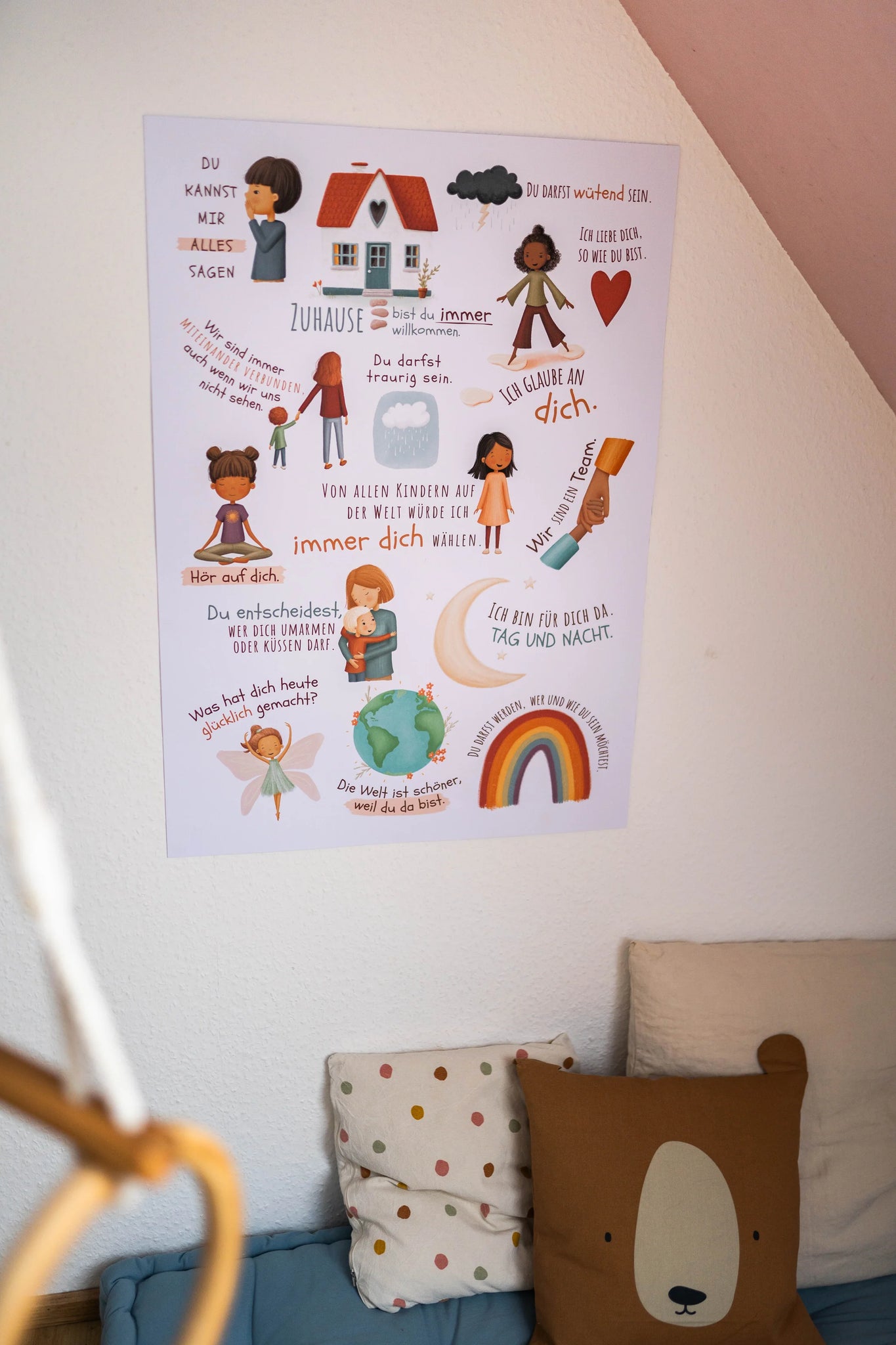 Poster - Worte für eine glückliche Kindheit