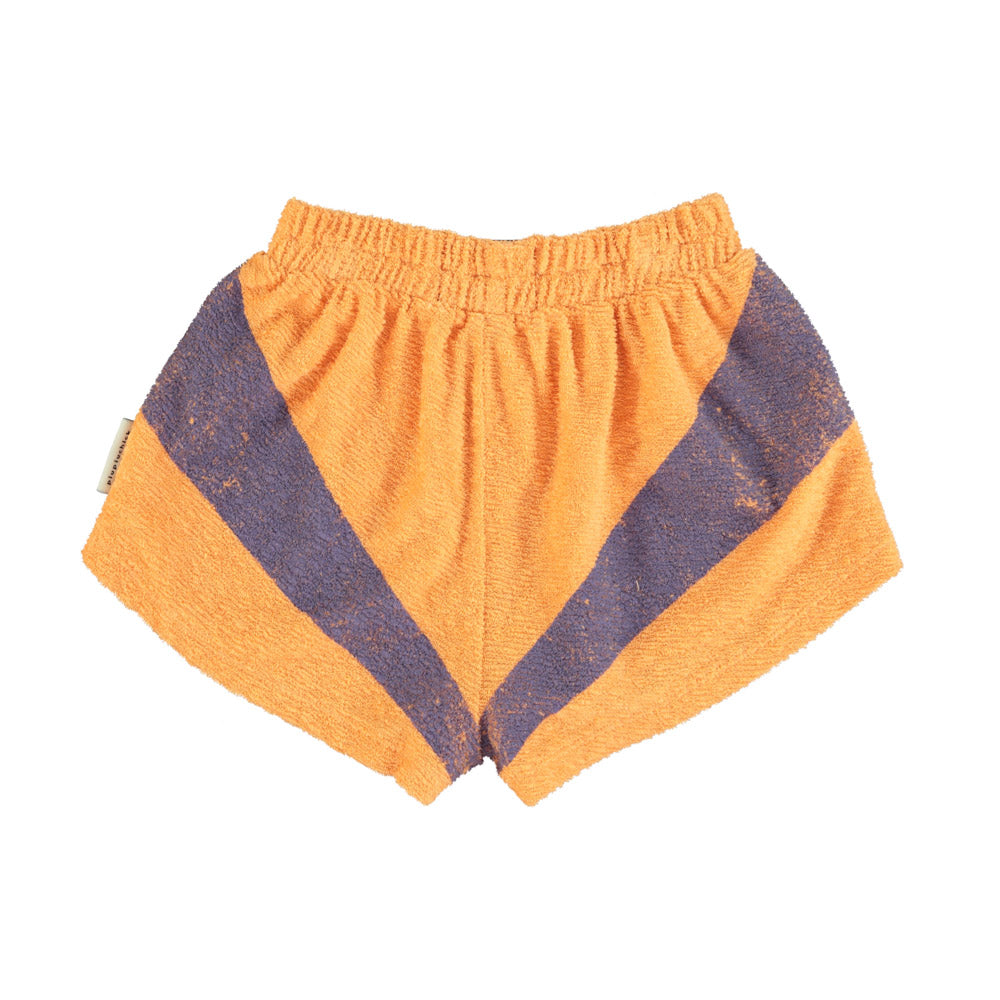 shorts | peach & purple print