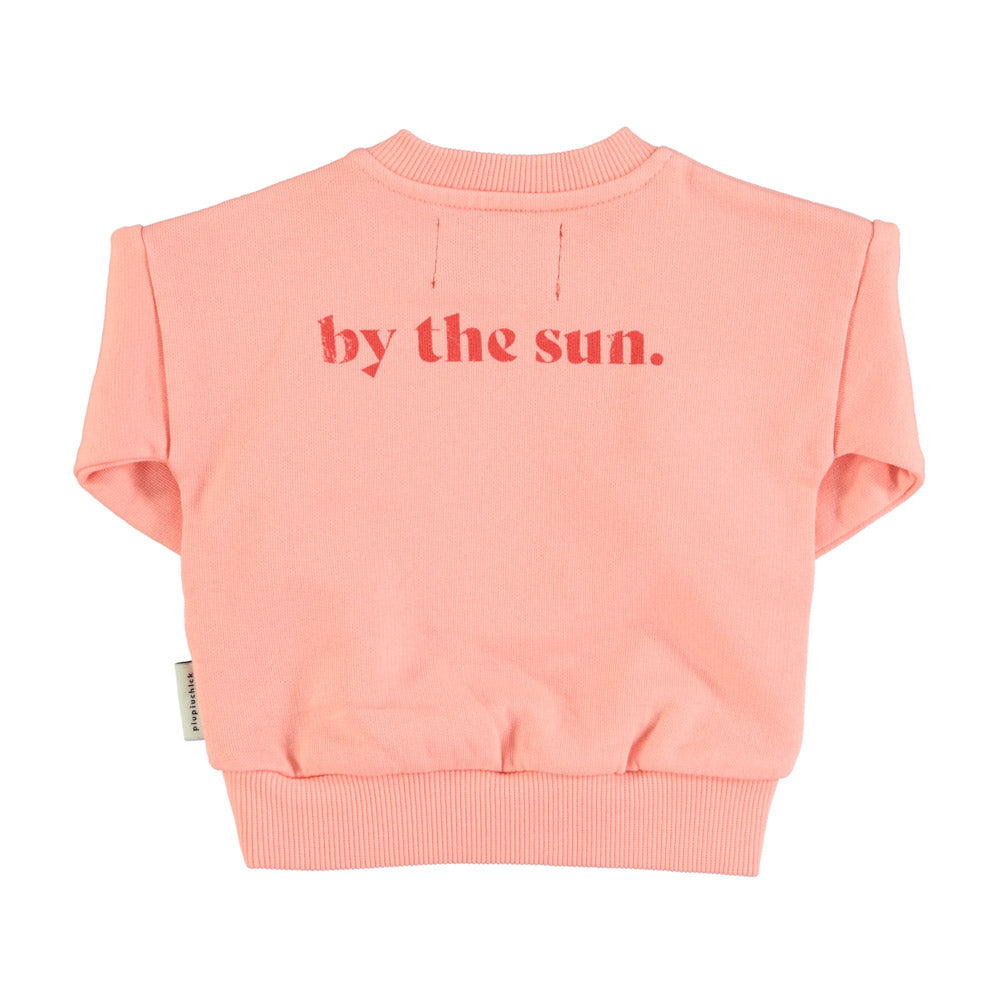 sweatshirt | coral w/ lips print - BABY