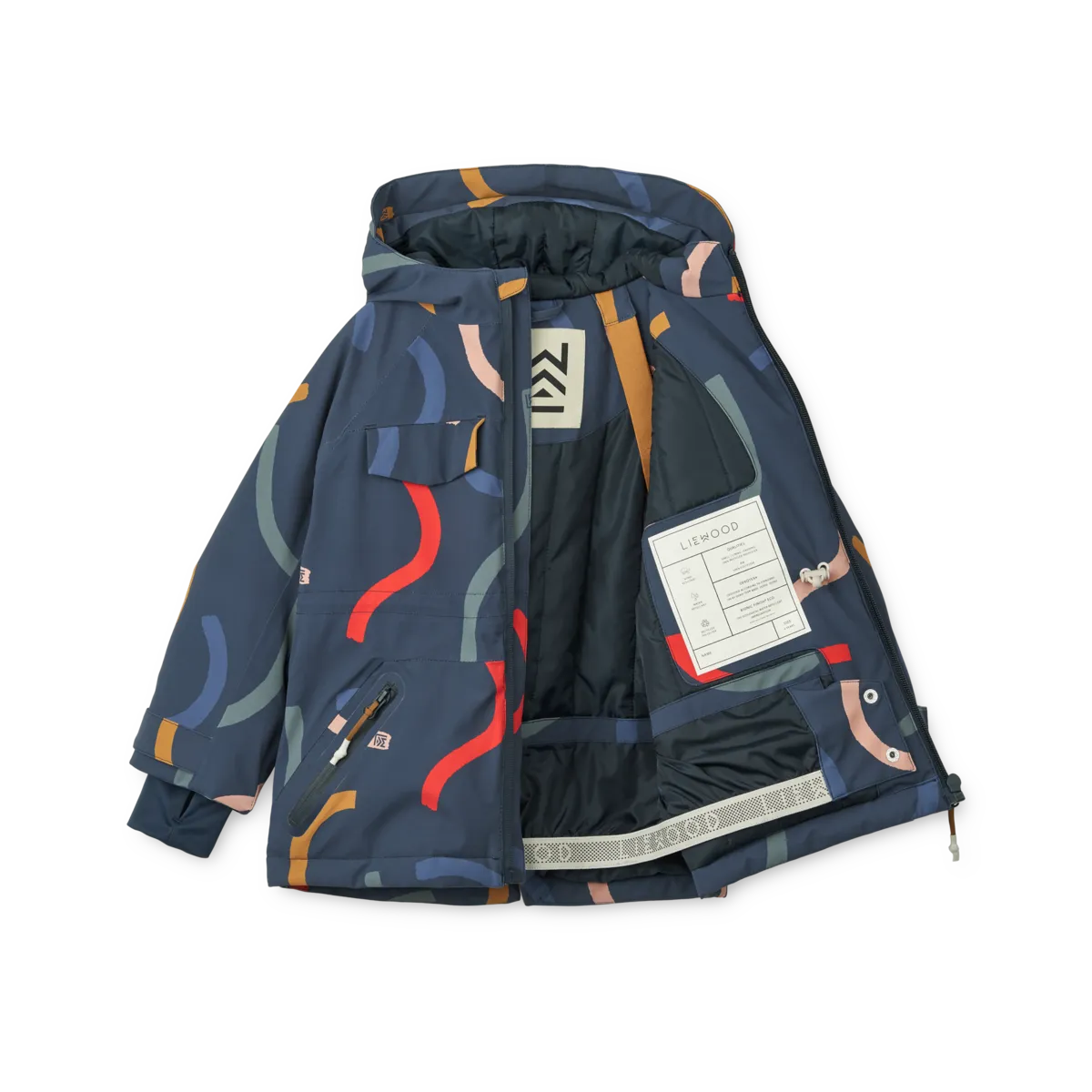 Kalle Winterjacke - graphic swirls