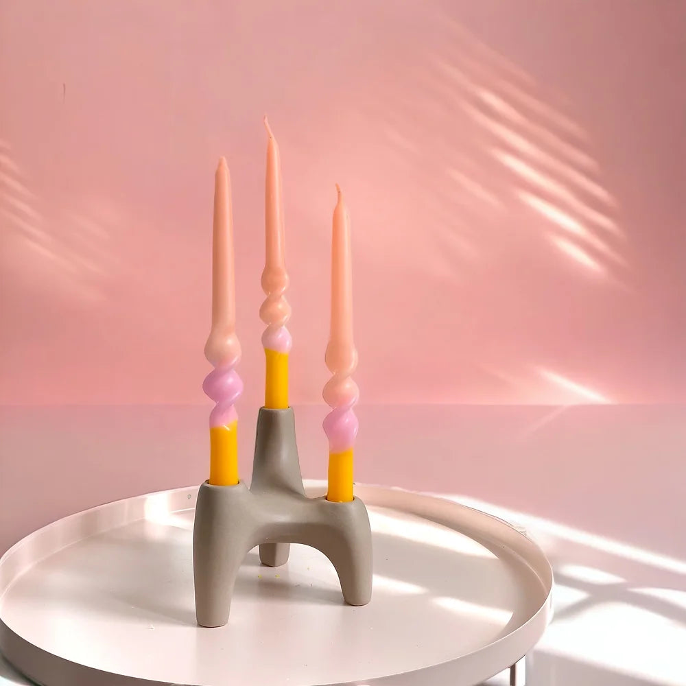 Kerzen Dip Dye -Swirl