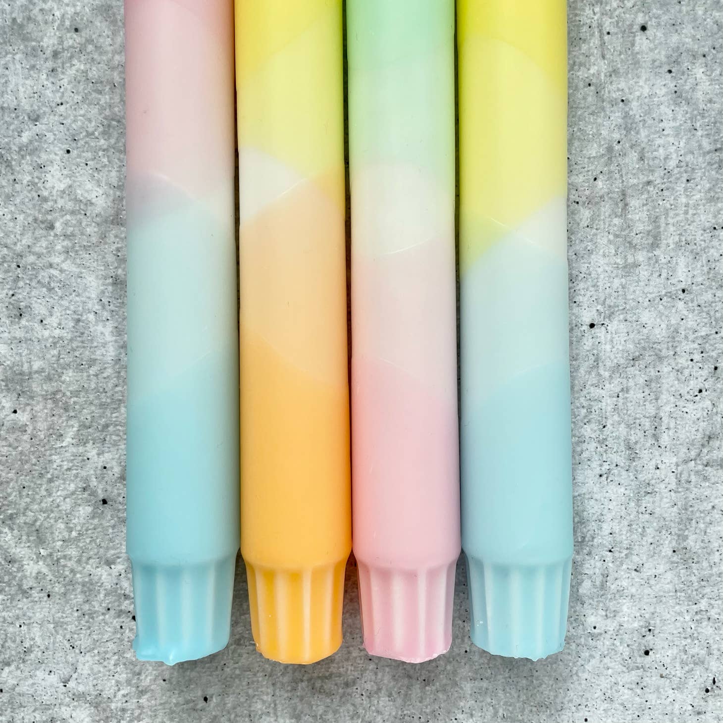 Dip Dye Kerzen - unterschiedliche Farben