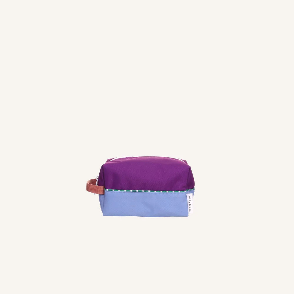 Sticky Lemon Toiletry Bag - purple tights + badminton blue