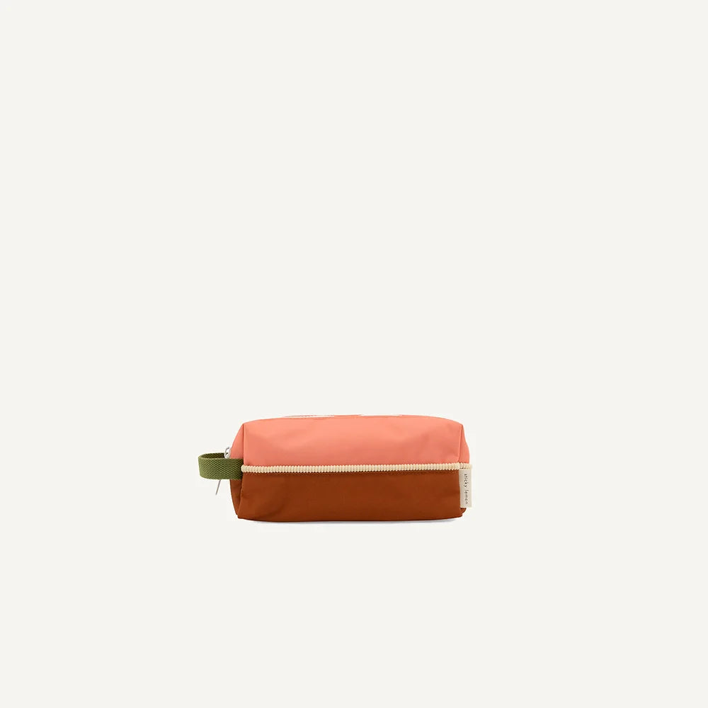 Pencil case - flower pink / willow brown