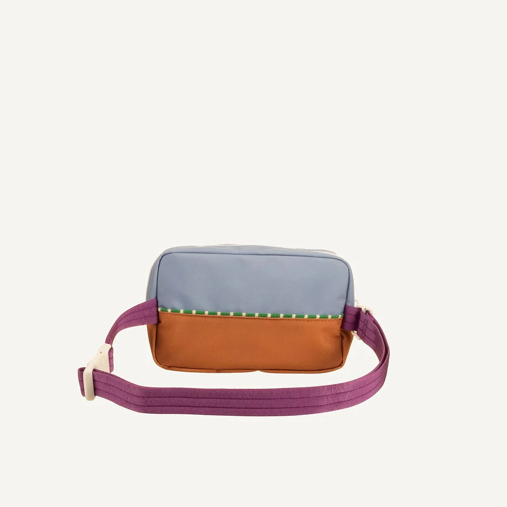 Fanny pack large - badminton blue + leather ball