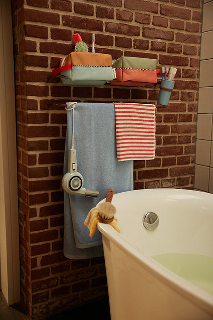 Sticky Lemon Toiletry Bag - jane beige + zissou blue