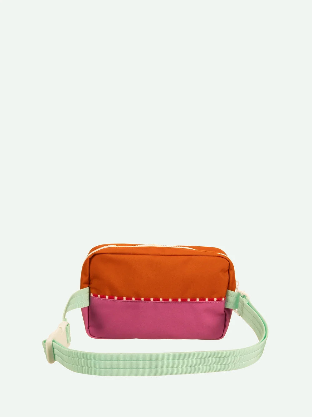 Fanny pack large - gravel orange + rosette pink