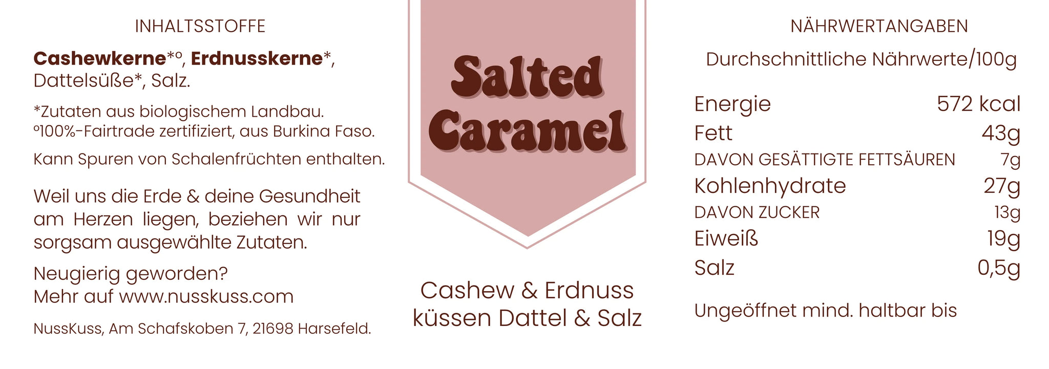 Nussbutter - Salted Caramel