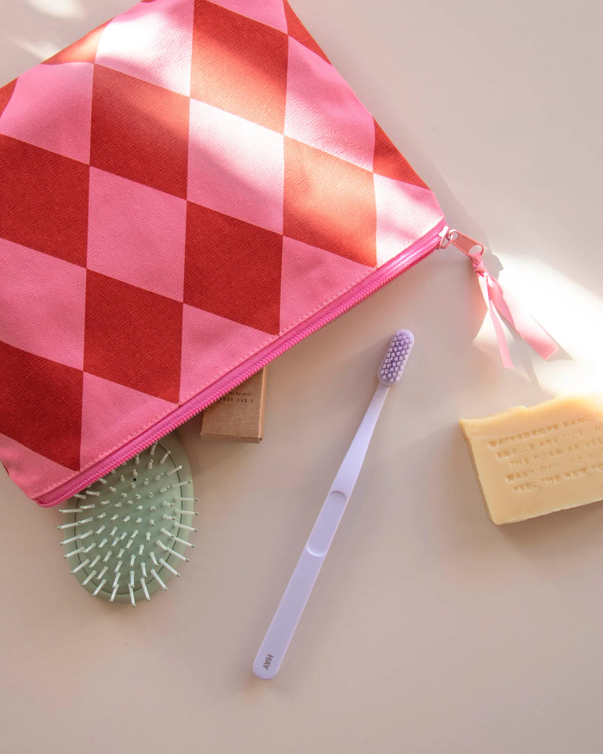 Tasche aus Baumwolle - Grapefruit & Ziegelstein