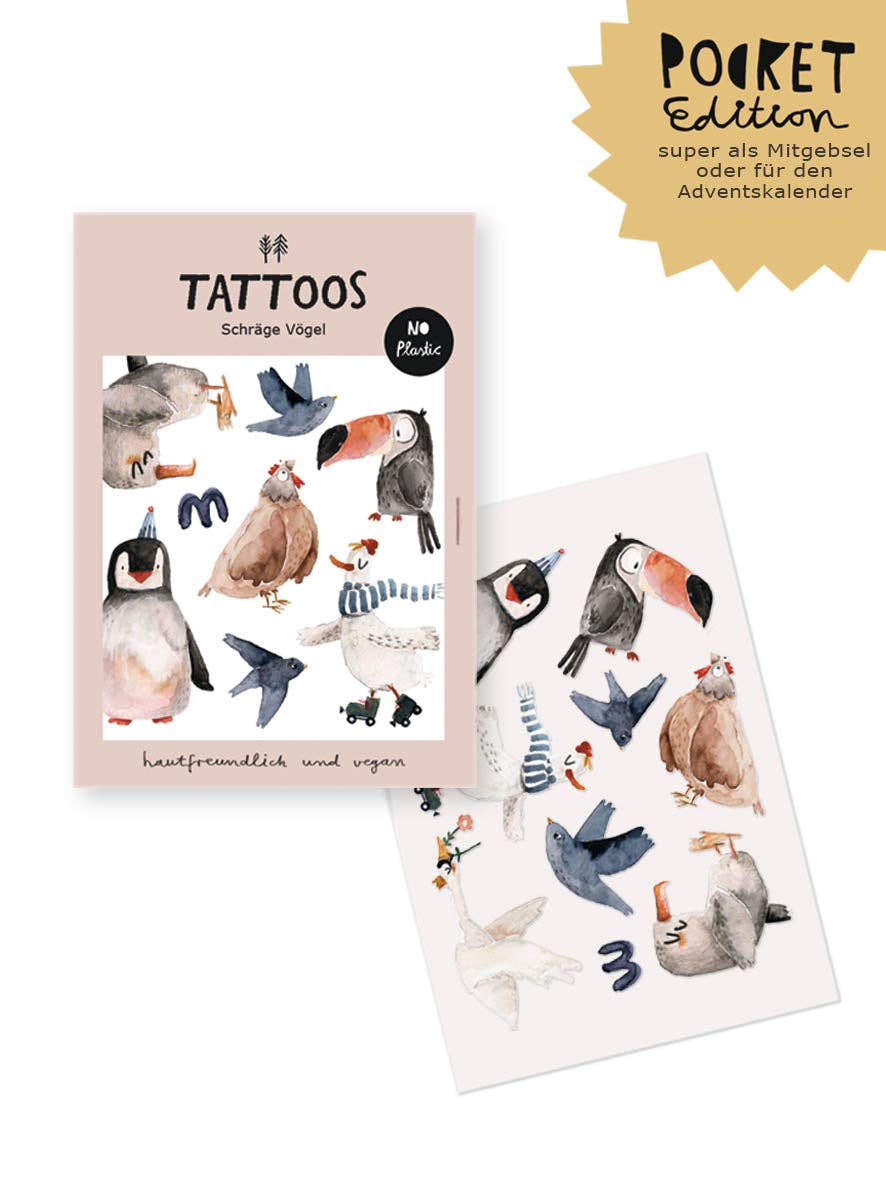 Tattoos "schräge Vögel" | Pocket Edition