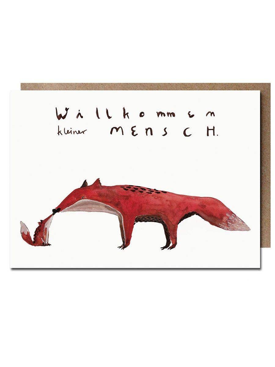 Klappkarte - Willkommen kleiner Mensch | FUCHS